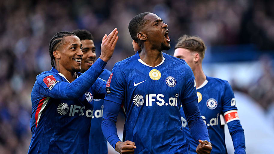 Chelsea players celebrate