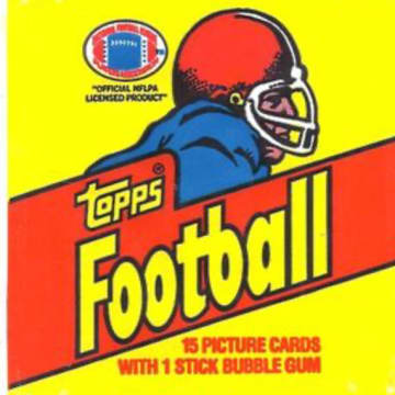 1981 Topps Football Wrapper