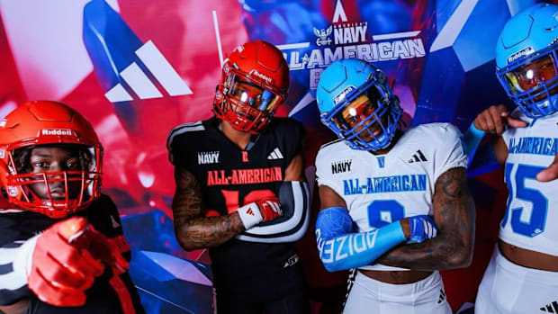Navy All-Americans Tyler Atkinson, Trey McNutt, Winston Watkins Jr. and Keisean Henderson