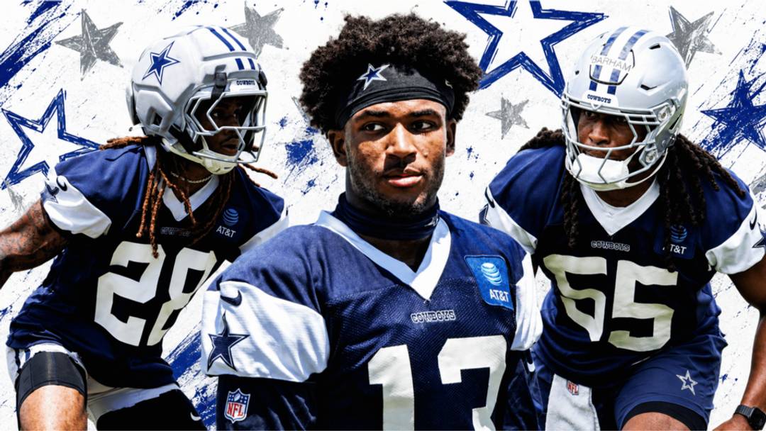 Shavon Revel (left), Caleb Downs (center), and Jaishawn Barham (right)