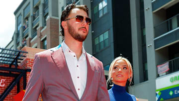 Paul Skenes, Olivia Dunne at the 2025 All-Star Red Carpet Show