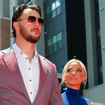 Paul Skenes, Olivia Dunne at the 2025 All-Star Red Carpet Show