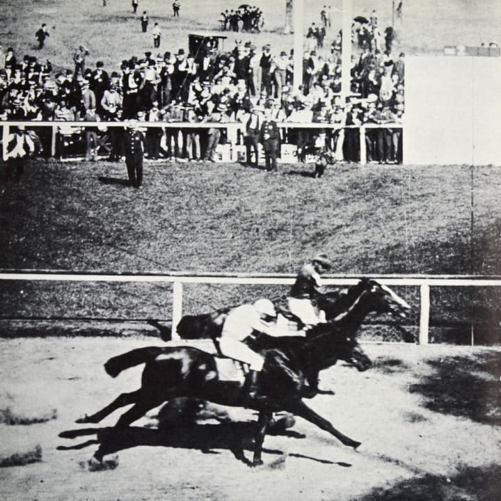 Salvator Beats Tenny at a Sheepshead Bay horse race in 1890