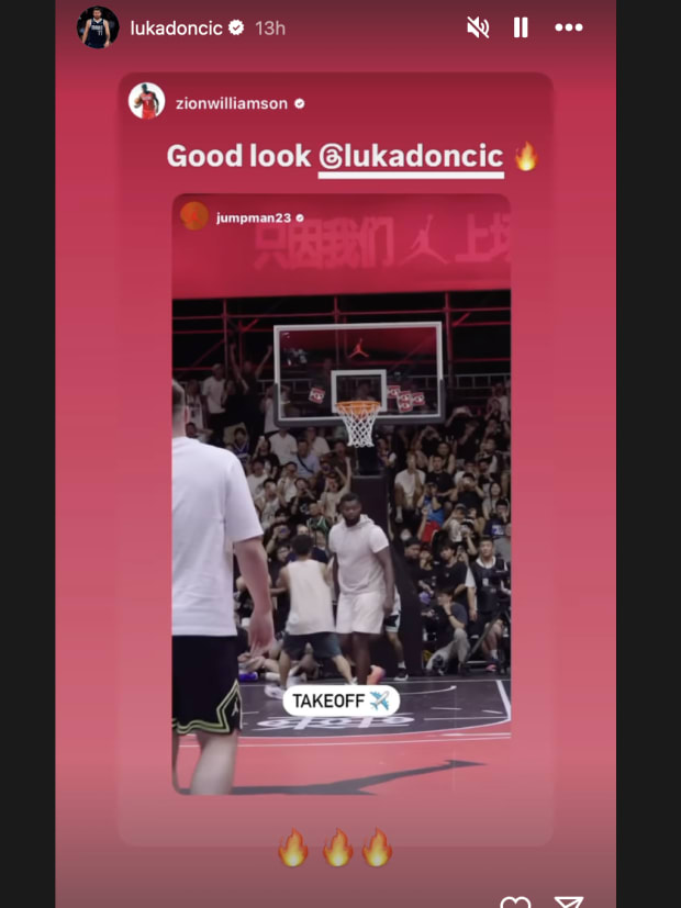 Luka Doncic's IG Story