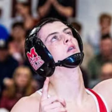 Bishop McCort wrestler Jax Forrest, the nation's top-ranked wrestler at 132.