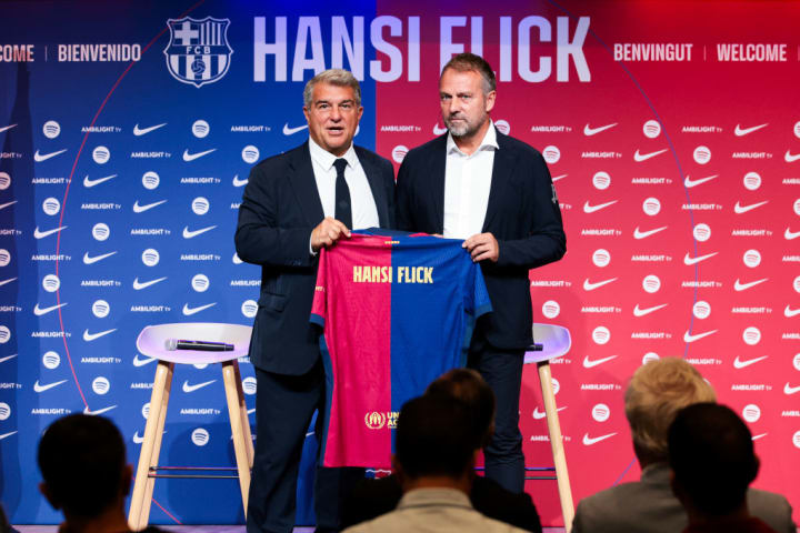 Hansi Flick, Joan Laporta