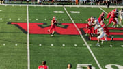 Evan Andrews of Westerville South drops back to throw a pass against Westerville Central on August 30, 2024. 