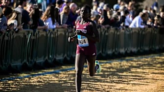 Mississippi State Distance Runner Nelly Jemeli during the NCAA South Region Championships at John Hunt Cross Country Course in Huntsville, AL.