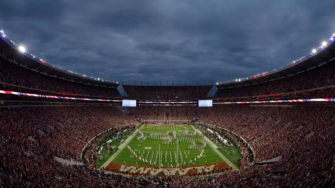 Detail shot of flyover at Bryant-Denny Stadium in Tuscaloosa, AL on Saturday, Sep 28, 2024.