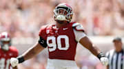 Alabama Defensive Lineman London Simmons (90) in action against Wisconsin at Bryant-Denny Stadium in Tuscaloosa, AL on Saturday, Sep 13, 2025.