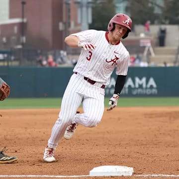 Alabama baseball captain Kade Snell (3).