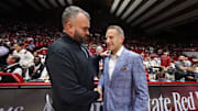 Alabama basketball coach Nate Oats in action before the game against Arkansas State University at Coleman Coliseum in Tuscaloosa, AL on Friday, Nov 8, 2024.