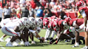The University of Alabama football team in action against South Carolina at Bryant-Denny Stadium in Tuscaloosa, AL on Saturday, Oct 12, 2024.