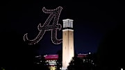 Drone Show during Homecoming Festivities at University of Alabama Quad in Tuscaloosa, AL on Friday, Oct 25, 2024.