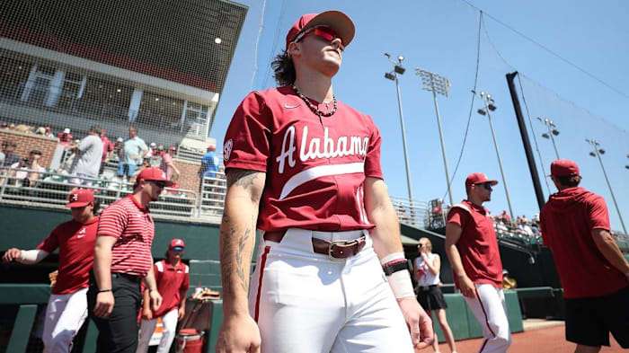 Alabama's Gage Miller on March 30, 2024.