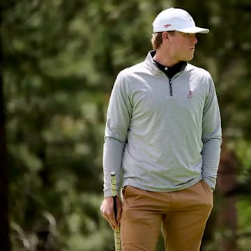 Alabama Golfer Nick Gross competes in the NCAA Reno Regional at the Montreux Golf Club in Reno, NV on Tuesday, May 13, 2025.