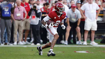 Ryan Williams returns a punt against Oklahoma