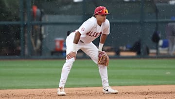 Alabama baseball shortstop Justin Lebron (1).