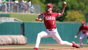 Alabama reliever Matthew Heiberger (7).