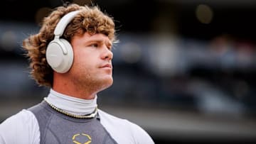 Mississippi State Quarterback Blake Shapen (#2) during the game between the Southern Mississippi Golden Eagles and the Mississippi State Bulldogs at M.M. Roberts Stadium in Hattiesburg, MS.