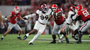 Alabama DL Edric Hill (94) against Georgia