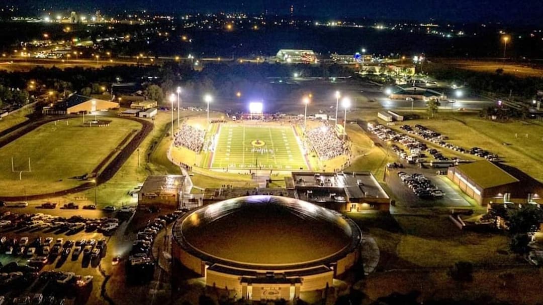 The Clinton Red Tornado Bowl in Clinton, Oklahoma.
