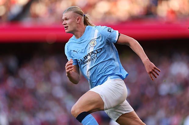 Manchester City's Erling Haaland Manchester City's Erling Haaland