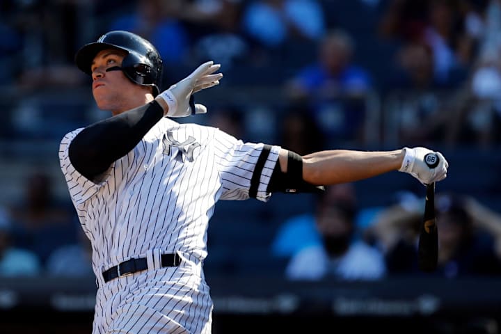 Aaron Judge participó en 149 partidos en 2021 en los que despachó 39 jonrones, 24 dobles y empujó 98 carreras para Yankees