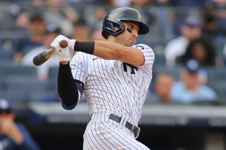Joey Gallo registró 13 jonrones en 51 partidos con los Yankees de Nueva York en la segunda parte de la temporada del 2021