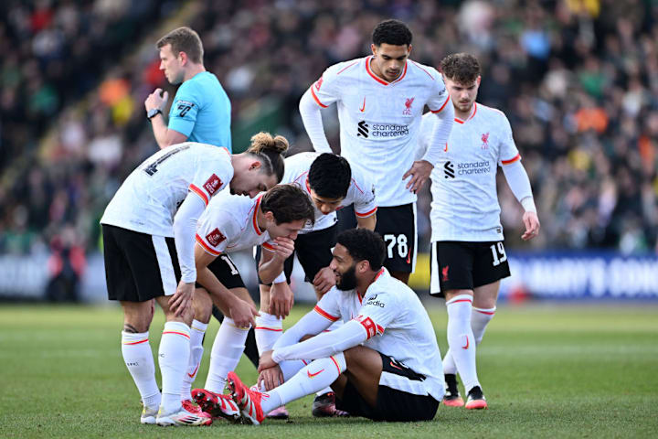Jarell Quansah, Kostas Tsimikas, Joe Gomez, Federico Chiesa, Wataru Endo