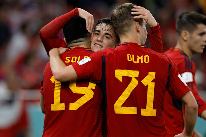 Gavi, Carlos Soler, Dani Olmo