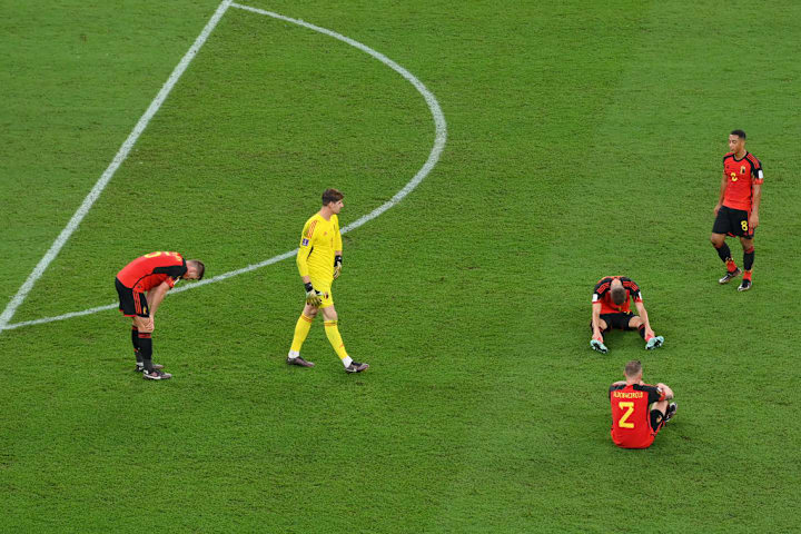 Toby Alderweireld, Axel Witsel, Timothy Castagne, Jan Vertonghen, Thibaut Courtois