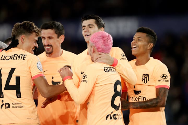 Alvaro Morata, Antoine Griezmann, Reinildo Mandava, Rodrigo De Paul