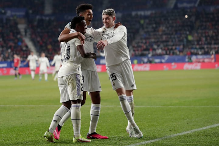 Alvaro Rodriguez, Fede Valverde, Vinicius Junior