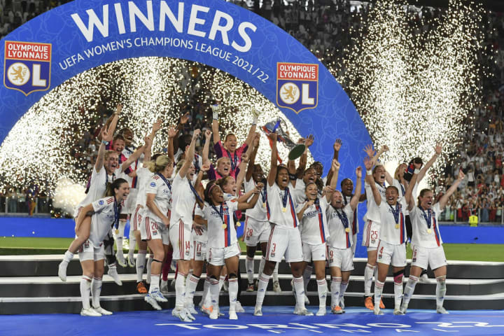 Women's Champions League final soccer match between Barcelona and Olympique Lyonnais