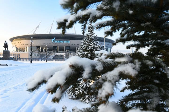 Gazprom Arena, venue laga terakhir Grup H Liga Champions 2021/22 antara Zenit vs Chelsea