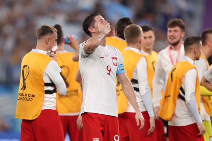Robert Lewandowski lega pada akhir pertandingan