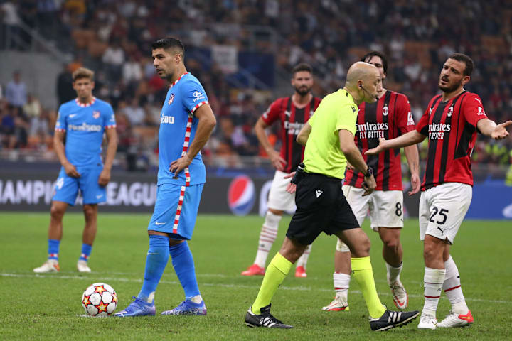 Alessandro Florenzi, Cuneyt Cakir, Sandro Tonali, Luis Suarez