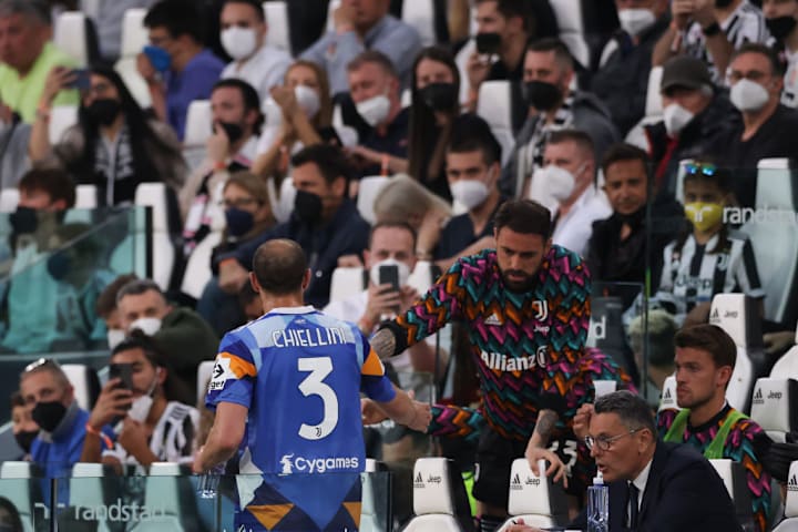 Giorgio Chiellini, Carlo Pinsoglio, Daniele Rugani, Marco Landucci