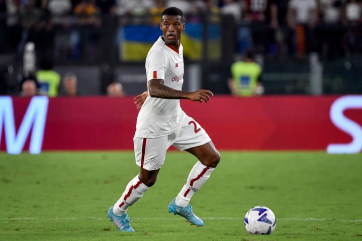 Georginio Wijnaldum of AS Roma in action during the pre-...