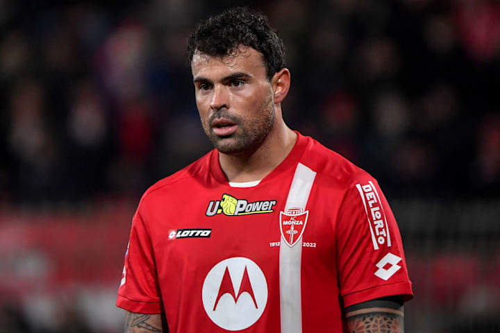 Andrea Petagna of AC Monza during the Serie A football match...