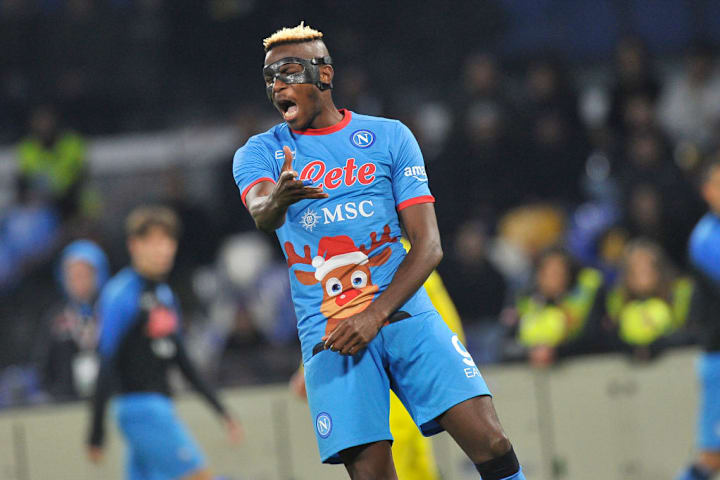 Victor Osimhen player of Napoli, during a friendly match...