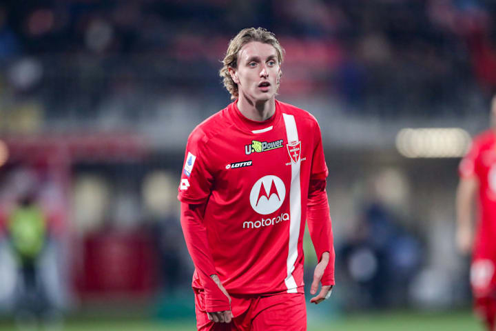 Nicolo Rovella of Monza seen during the 202223 Serie A...
