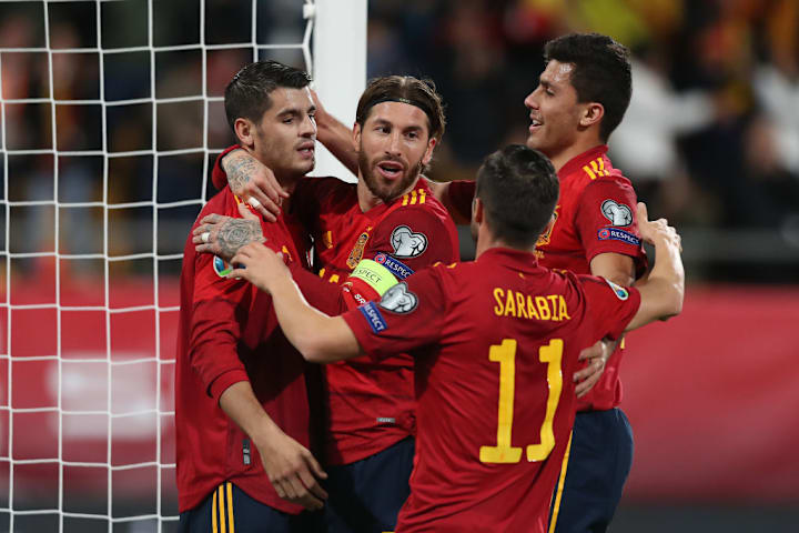 Alvaro Morata, Sergio Ramos, Pablo Sarabia