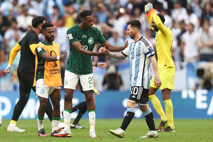 Lionel Messi Mohamed Kanno Argentina Arábia Saudita Copa do Mundo
