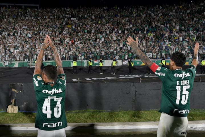 Gustavo Gómez e Dudu, destaques do Palmeiras