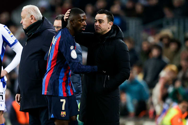 Ousmane Dembélé Xavi Hernández LaLiga Barcelona Futebol Ponta