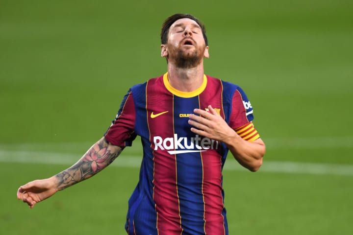 Lionel Messi, na disputa do Joan Gampe