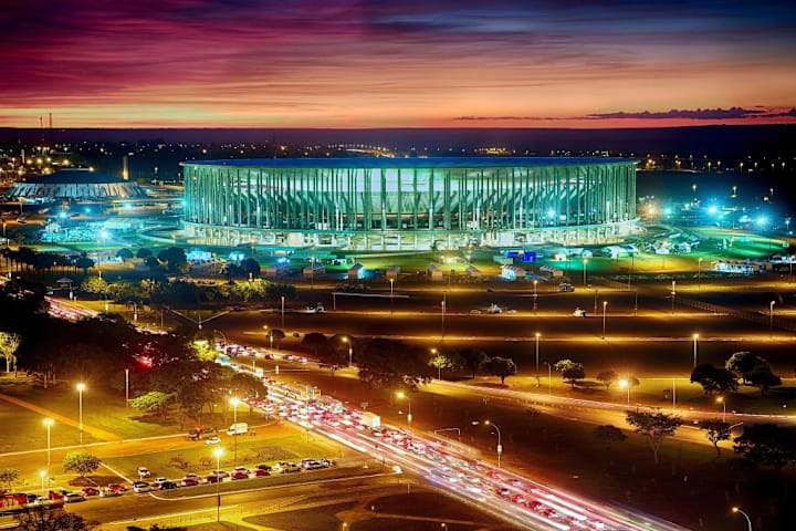 Estádio  Mané Garrincha, em Brasília