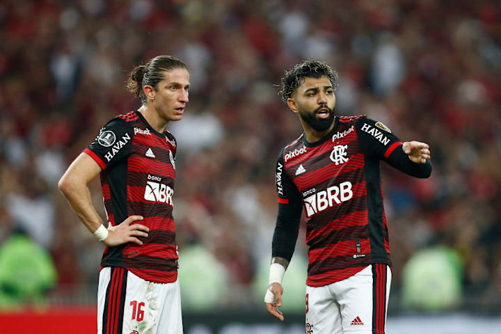 Filipe Luis e Gabigol, no Flamengo
